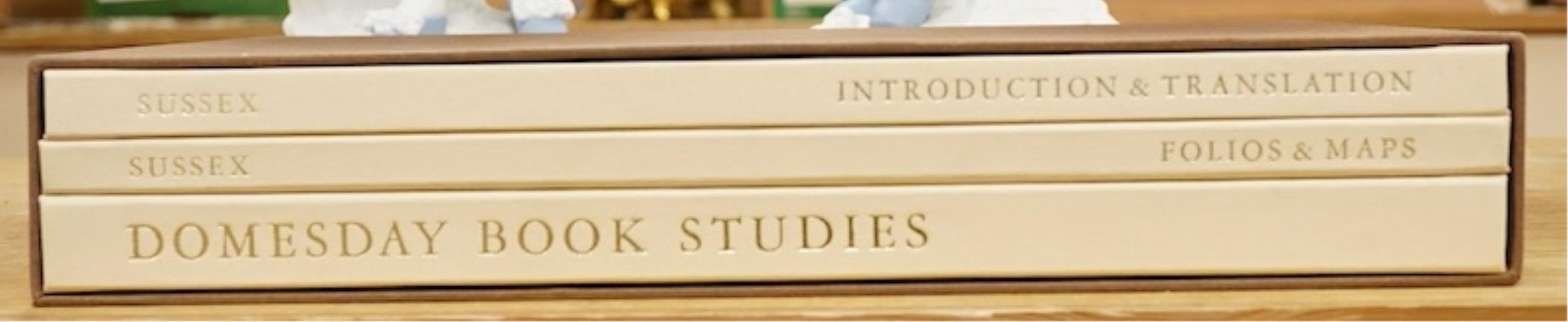 [Domesday] The Sussex Domesday, limited edition, 3 vols, facsimile plates and 2 folded maps; publishers cloth backed boards, gilt spines, in slipcase, 4to. Alecto Historical Editions, 1987-90